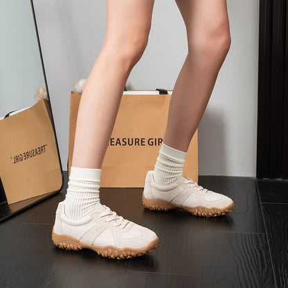 Thick-Soled German Training Women 2026 Autumn Versatile Sports Shoes Fashionable Soft-Soled Breathable Mesh Forrest Gump Shoes