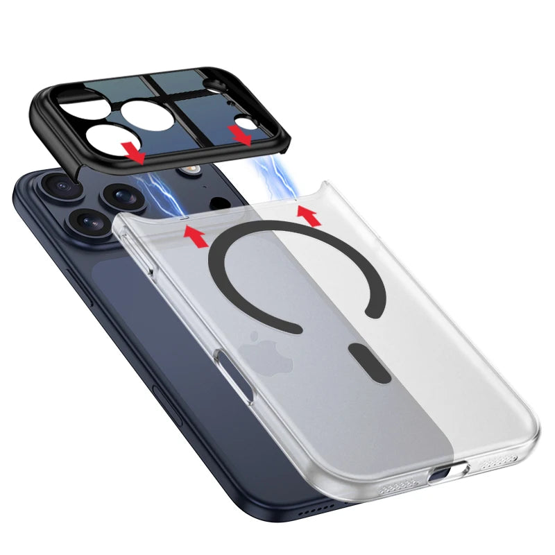 New Arrival for iphone 17 Pro Max case Magnetic PC case iphone 17 Pro Phone Case Magnetic Wireless Charging