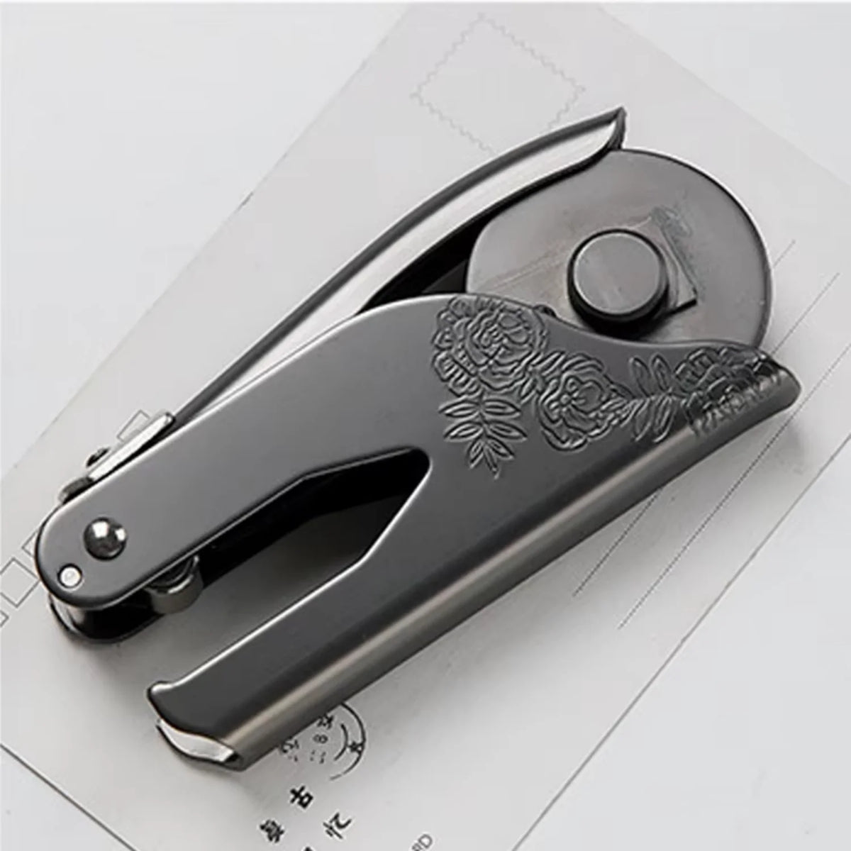 Official Seal Embosser Custom Embosser Stamp Handheld Corporate Seal Wedding Standard Simple Embossing Stamps