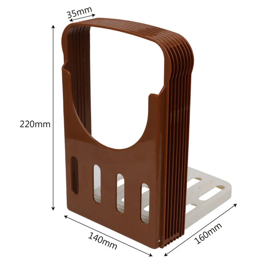 Toast Bread Slicer Stand Foldable Loaf Cutter Rack Baking Tool Cutting Guide Plastic Slicing Tool