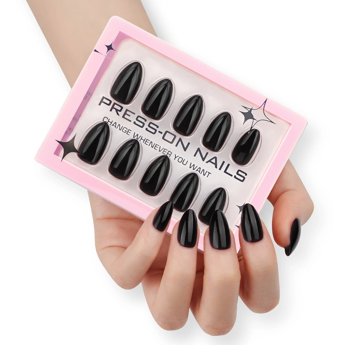 Solid Color press on nails wholesale short fake nails high quality false nails acrylic pmma  custom label Drop Shipping