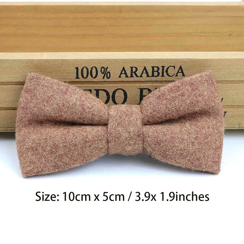 Children Wool Bow Tie Baby Boys Butterfly Skinny Bowtie Single Layer Child Bowties Gravatas Borboleta Collar Kids Ties