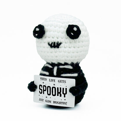 Cross-Border Amazon Handmade Knitted Doll Halloween Gift Ghost Little Devil Grim Reaper Emotional Plush Toy Wholesale