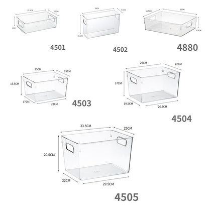 Enlarge 40cm Long Transparent Box Narrow Long Square Storage Box 15cm Wide Water-tight Drawer Finishing