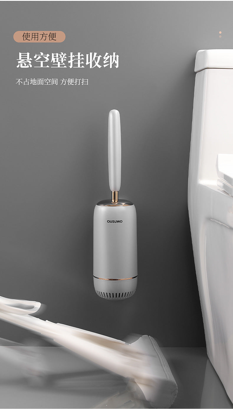 Silicone Toilet Brush for Home Use, Wall-Mounted Toilet Brush for Cleaning Toilets, Tpr Toilet Brush Wholesale Cleaning