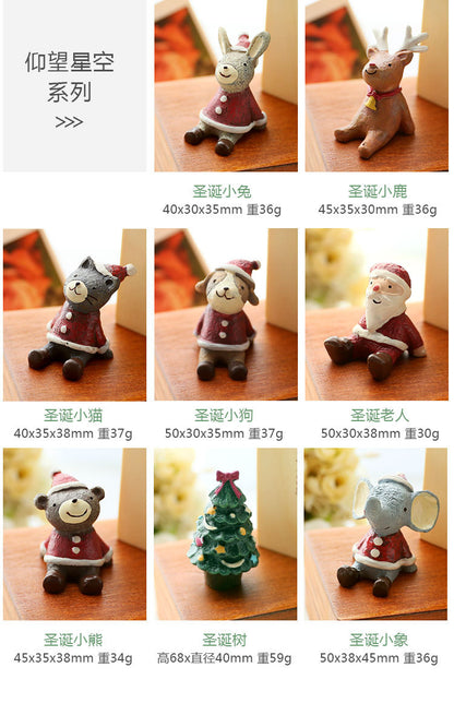 Christmas Decorations Christmas Tree Ornaments Decorative Props Scene Layout Simulation Elk Doll Christmas Ornaments
