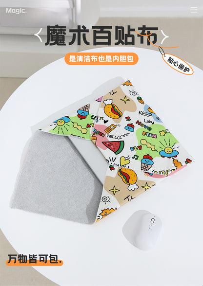 Magic Cloth Cosmetic Bag Explosive 100-patch Storage Bag Camera Sleeve Bag Micro Single iPad SLR Protective Cover