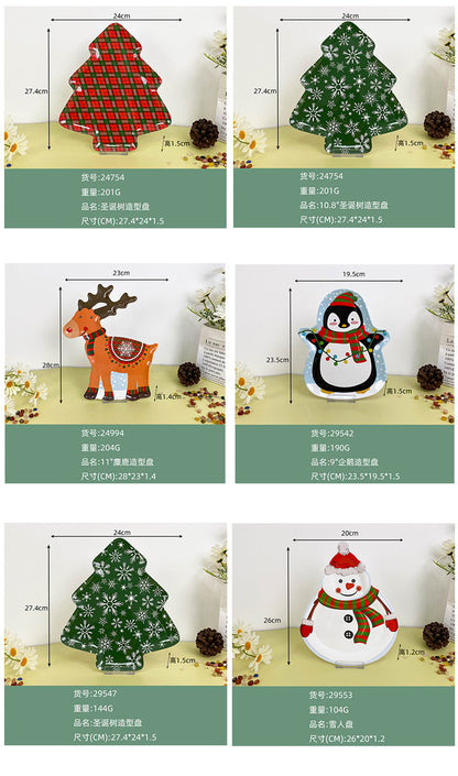 Wanshan melamine plate factory wholesale cross-border European and American dried fruit snack plate home creative pumpkin shape Christmas plate