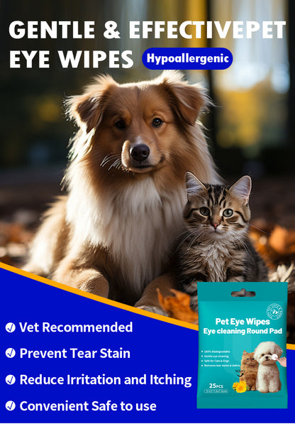 Foreign Trade Cross-Border Pet Tear Stain Wipes Pet Supplies Tear Stain Removal Cleaning Wet Wipes Cat Eye Tear Stain Removal