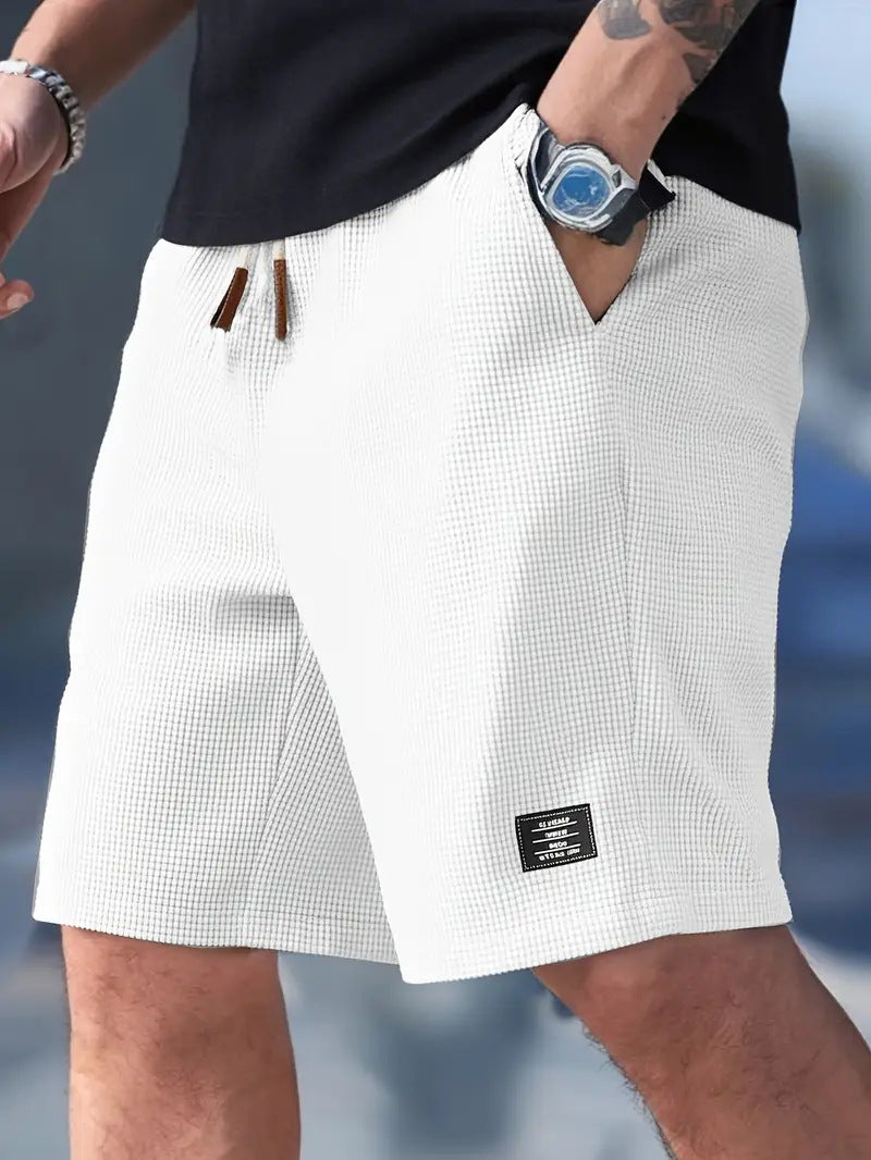 Cross-Border European and American Men's Casual Sports Shorts Summer Versatile Men's Large Size Loose Five-Point Pants Pineapple Plaid Shorts for Men