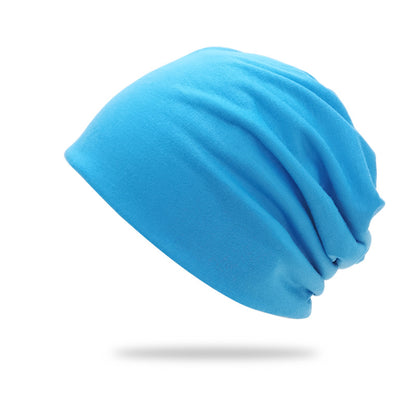 Cross-Border New Style Solid Color Slouchy Beanie, Popular Double-Layer Pullover Hat, Thin Postpartum Hat, Cold Weather Hat Wholesale