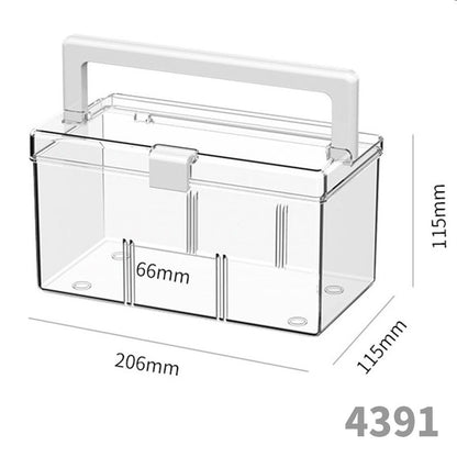 Enlarge 40cm Long Transparent Box Narrow Long Square Storage Box 15cm Wide Water-tight Drawer Finishing