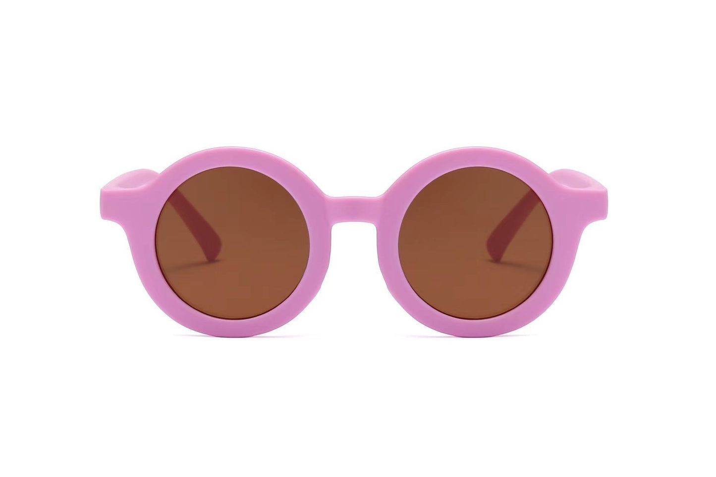 2023Ins Kidsren's Sunglasses Retro Boys and Girls Kidsren's Sunglasses Ready-Made Baby Round Frame Sunglasses