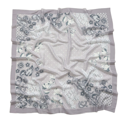 Cross-Border New Product Voile Print 110 Square Scarf Classic Lace Scarf Turban Malaysian Shawl