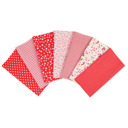 7 Color Patchwork Cloth Group Plain Flower Cloth Broken Plaid Dot DIY Cotton Small Fresh Plant Printing Cloth