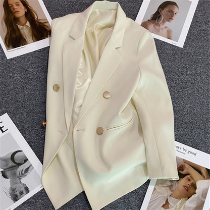 Orange Suit Jacket Women's 2025 Spring and Autumn New Korean High-end Temperament Popular Suit 22 Colors