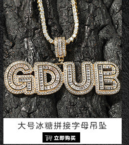 European and American New Products Copper Material Enamel Men's Avatar Personalized Hip-Hop Pendant Necklace Trendy Accessories Jewelry Wholesale