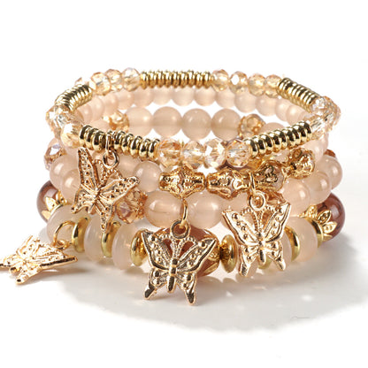 European and American Cross-Border Hot-Selling New Bohemian Bracelets Creative Tassel Multi-Layer Beaded Bracelets Fashion Jewelry