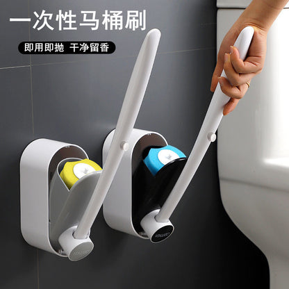 Disposable Toilet Brush Household No Dead Angle Toilet Brush Toilet Wall Hanging Toilet Cleaning Brush Toilet Artifact