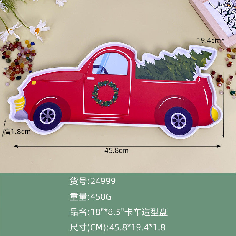 Wanshan melamine plate factory wholesale cross-border European and American dried fruit snack plate home creative pumpkin shape Christmas plate