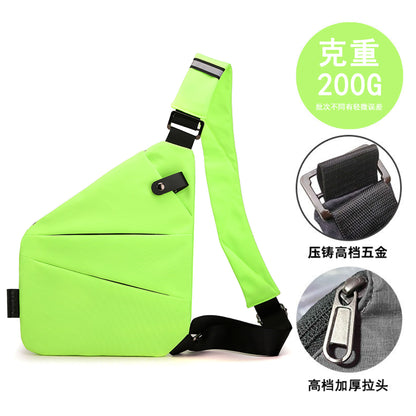 Chest Bag Men's Distinctive Shoulder Crossbody Bag Fashion Cross Bag Multifunctional Sports Fashion Underarm Bag Men's Chest Bag