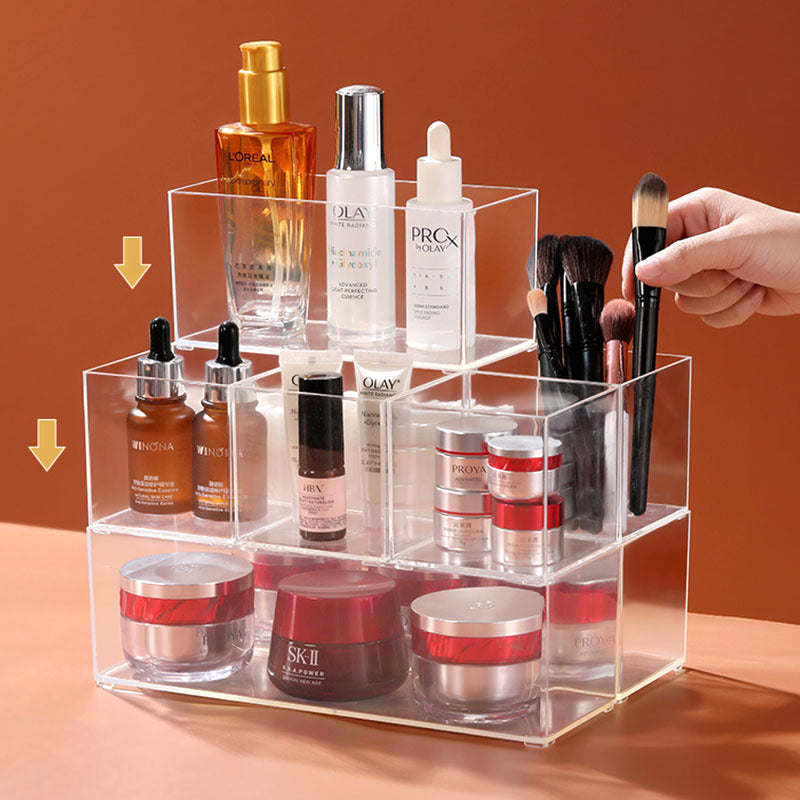 Enlarge 40cm Long Transparent Box Narrow Long Square Storage Box 15cm Wide Water-tight Drawer Finishing