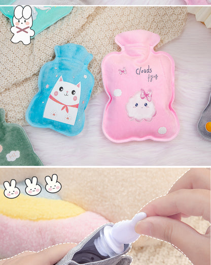 Hot Water Bag Water Filling Cute Mini Large Hand Warmer Hot Compress Warm Water Bag for Belly small size Water Filling for Students