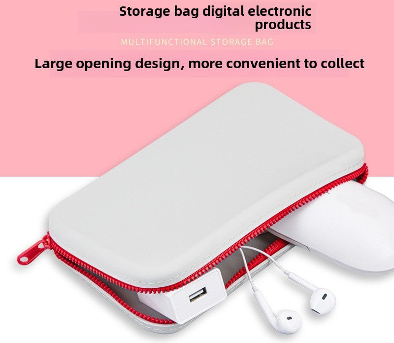 Large-Capacity Rectangular Silicone Cosmetic Bag, Storage Bag, Toiletry Storage Bag, Digital Bag, Travel Bag, Menstrual Bag