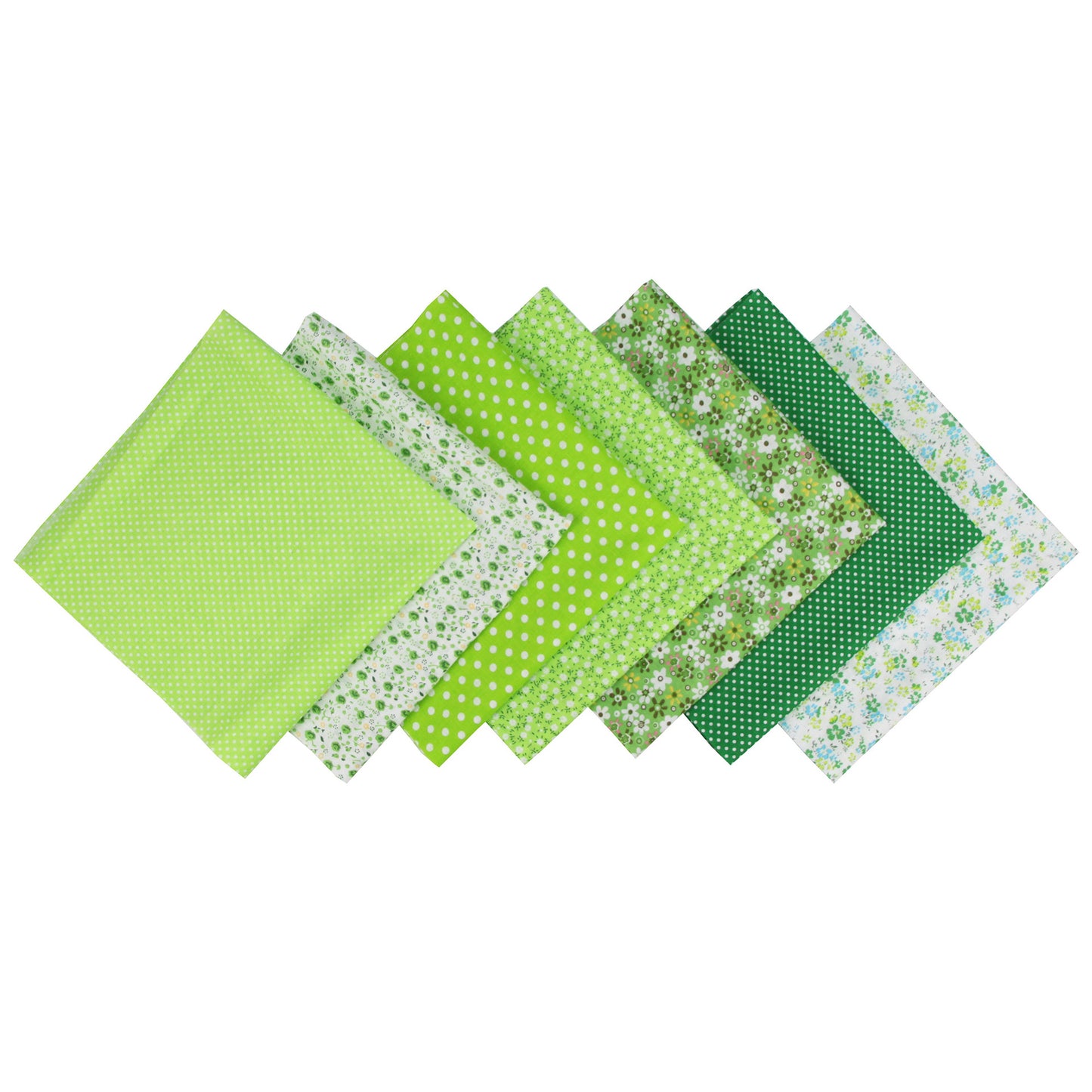 7 Color Patchwork Cloth Group Plain Flower Cloth Broken Plaid Dot DIY Cotton Small Fresh Plant Printing Cloth