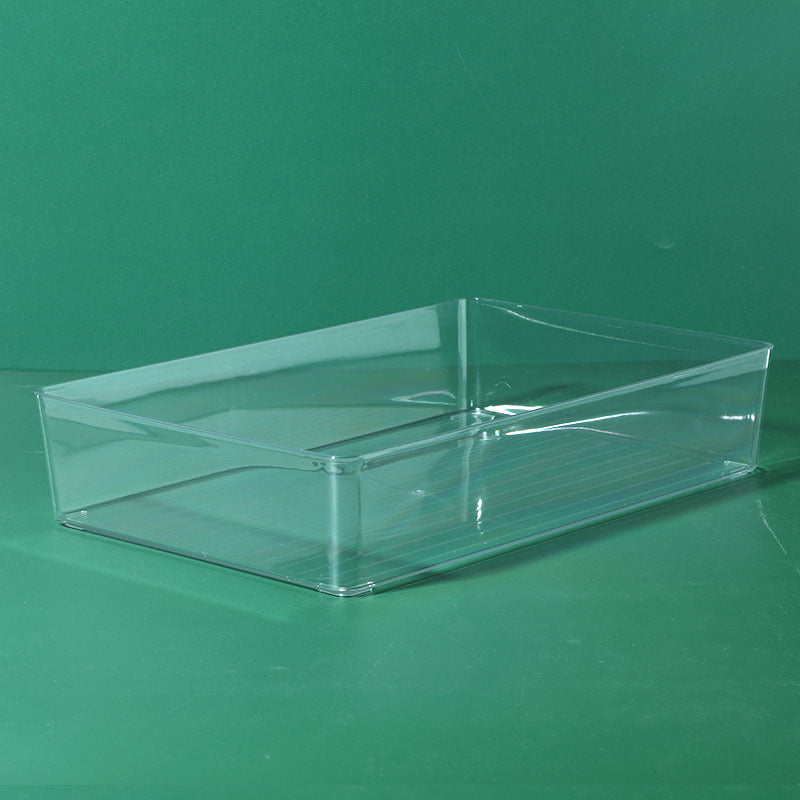 Simple Storage Box Transparent Acrylic Narrow Long Rectangular Mirror Cabinet Cosmetic Stationery Pen Kitchen Chopsticks Box