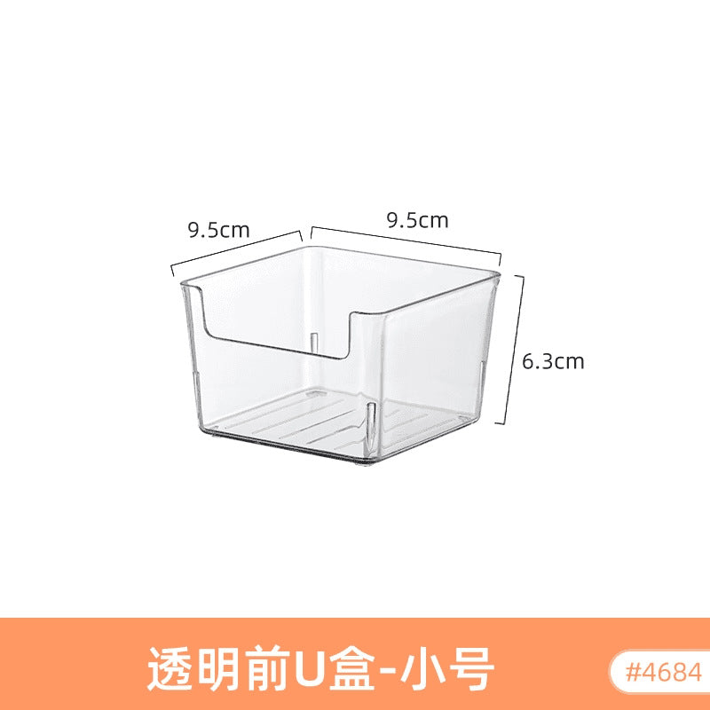Food-Grade Storage Box, Acrylic Refrigerator Storage, Desktop Book Storage Box, Student Dormitory Sundries, Facial Mask Organization