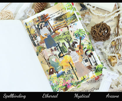 Foreign Trade Cross-Border Hot-Selling Halloween and Christmas Planner Materials DIY Decoration No-Cut Die-Cut Pet Planner Tape