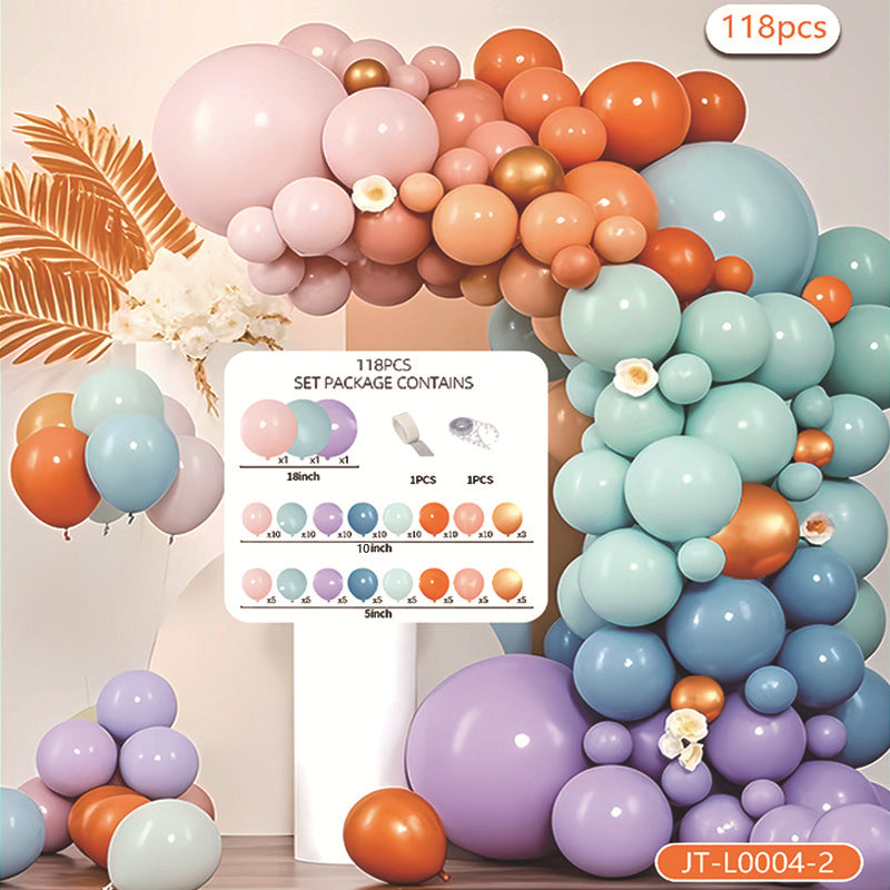 Balloon Chain Arch Set Scene Layout High-End Atmosphere Opening Birthday Party Decorations Anniversary Package