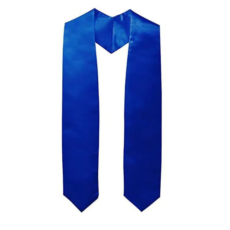 Factory Direct Sales Graduation Season Ribbon Ceremonial Shoulder Strap Solid Color Graduation Ceremonial Ribbon Honor Award Shawl Tassel Gold Stamping