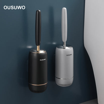 Silicone Toilet Brush for Home Use, Wall-Mounted Toilet Brush for Cleaning Toilets, Tpr Toilet Brush Wholesale Cleaning
