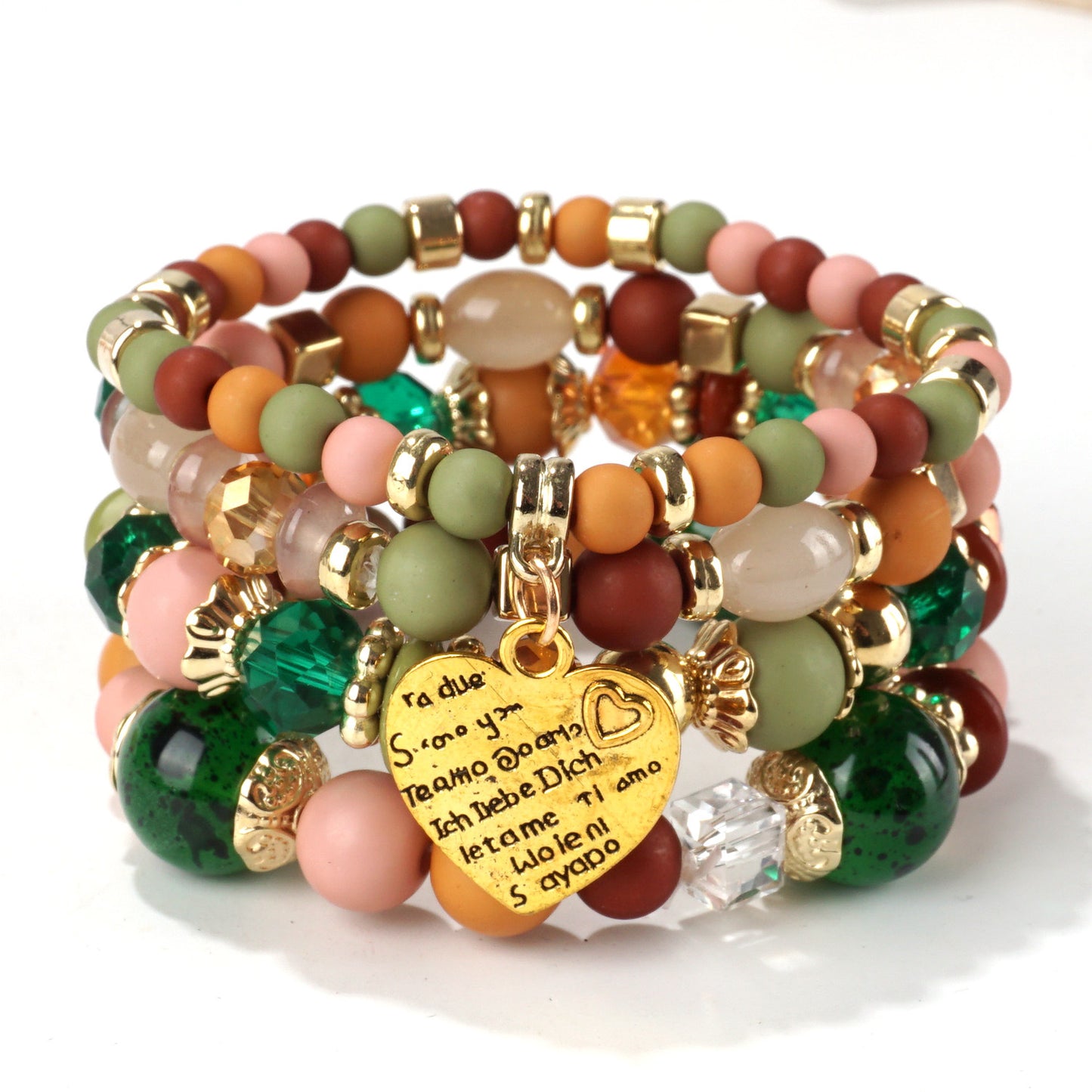 European and American Cross-Border Hot-Selling New Bohemian Bracelets Creative Tassel Multi-Layer Beaded Bracelets Fashion Jewelry