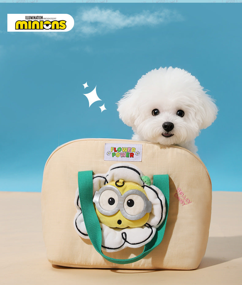 Minions Minion Pet Backpack Cat Outing Bag Pet Small and Medium-Sized Dog Outing Portable Dog Backpack