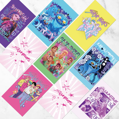 Amazon's New Pop Hunter Witch Group Theme Birthday Party Supplies Set Paper Plate Tissue Tablecloth Decoration