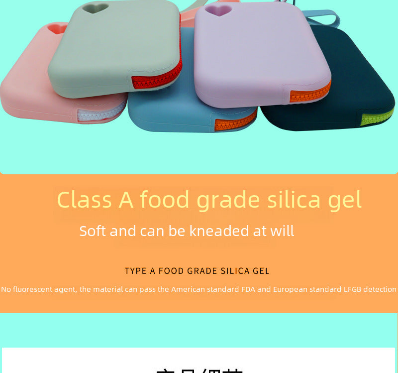 in stock new silicone coin purse key card storage bag waterproof and dustproof storage bag pet snack bag