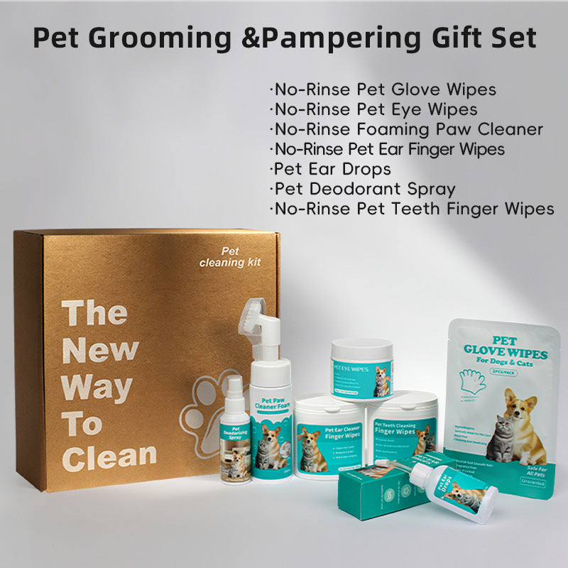 Foreign Trade Cross-Border Pet Tear Stain Wipes Pet Supplies Tear Stain Removal Cleaning Wet Wipes Cat Eye Tear Stain Removal