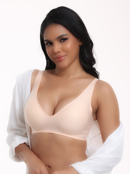 Cross-Border Bra Foreign Trade Women's Popular Seamless Wireless Comfortable Full-Cup Bra Amazon Hot Sale in Stock