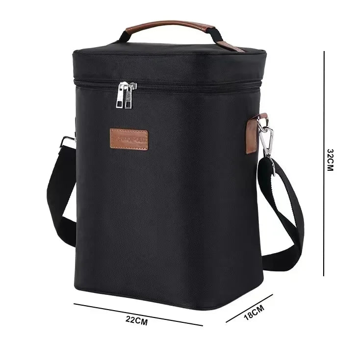 lunch bag red wine thermos bag 4 bottles wine cold ice bag outdoor picnic bag picnic bag