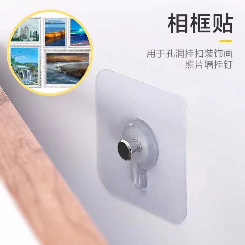 Popular Foreign Trade Traceless Adhesive Hooks, No-Drill Hooks for Hanging Picture Frames, Tiles, Wall Nails, Wall-Mounted Adhesive Hooks, No-Nail Screws