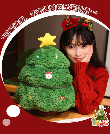 Cross-Border New Santa Claus Doll Simulation Christmas Tree Pillow Sofa Christmas Ornaments Happy Christmas Series