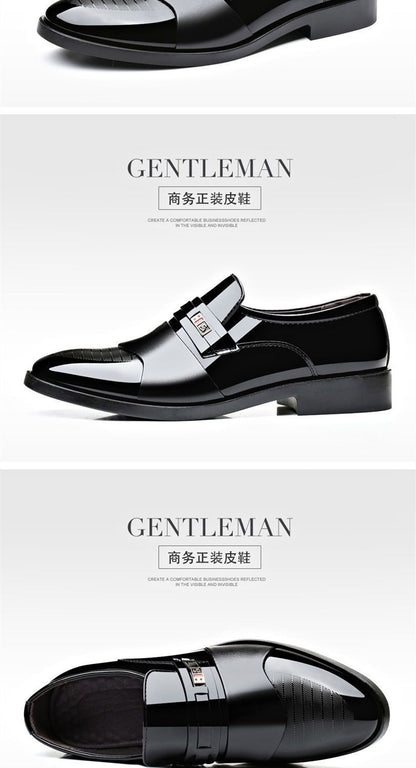 [100% cowhide] special clearance processing suit men's leather shoes thick bottom authentic cowhide shoes men's shoes dad shoes