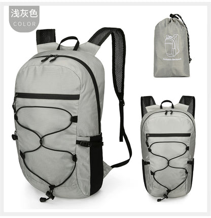 Cross-Border Outdoor Folding Backpack Waterproof Mountaineering Bag Backpack Folding Bag Outdoor Large Capacity Travel Backpack