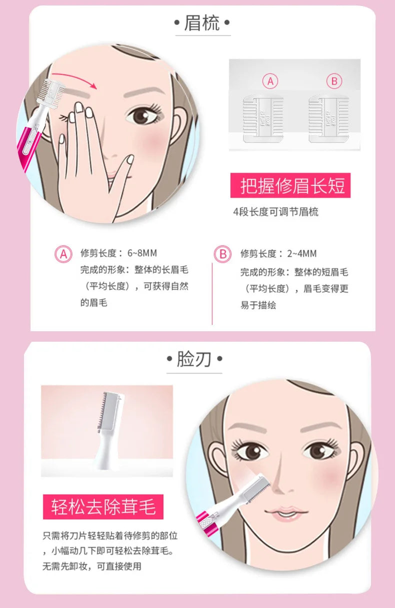 Electric eyebrow trimmer wholesale usb rechargeable eyebrow trimmer electric shaver eyebrow shaver ladies electric eyebrow trimmer