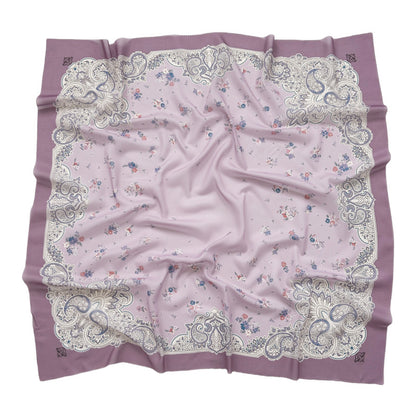 Cross-Border New Product Voile Print 110 Square Scarf Classic Lace Scarf Turban Malaysian Shawl