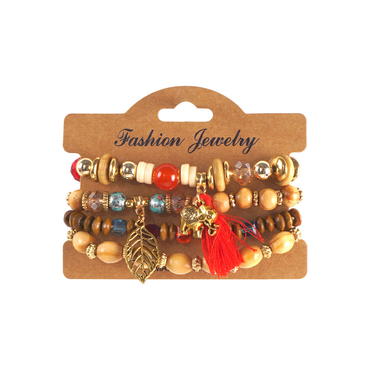 European and American Cross-Border Hot-Selling New Bohemian Bracelets Creative Tassel Multi-Layer Beaded Bracelets Fashion Jewelry