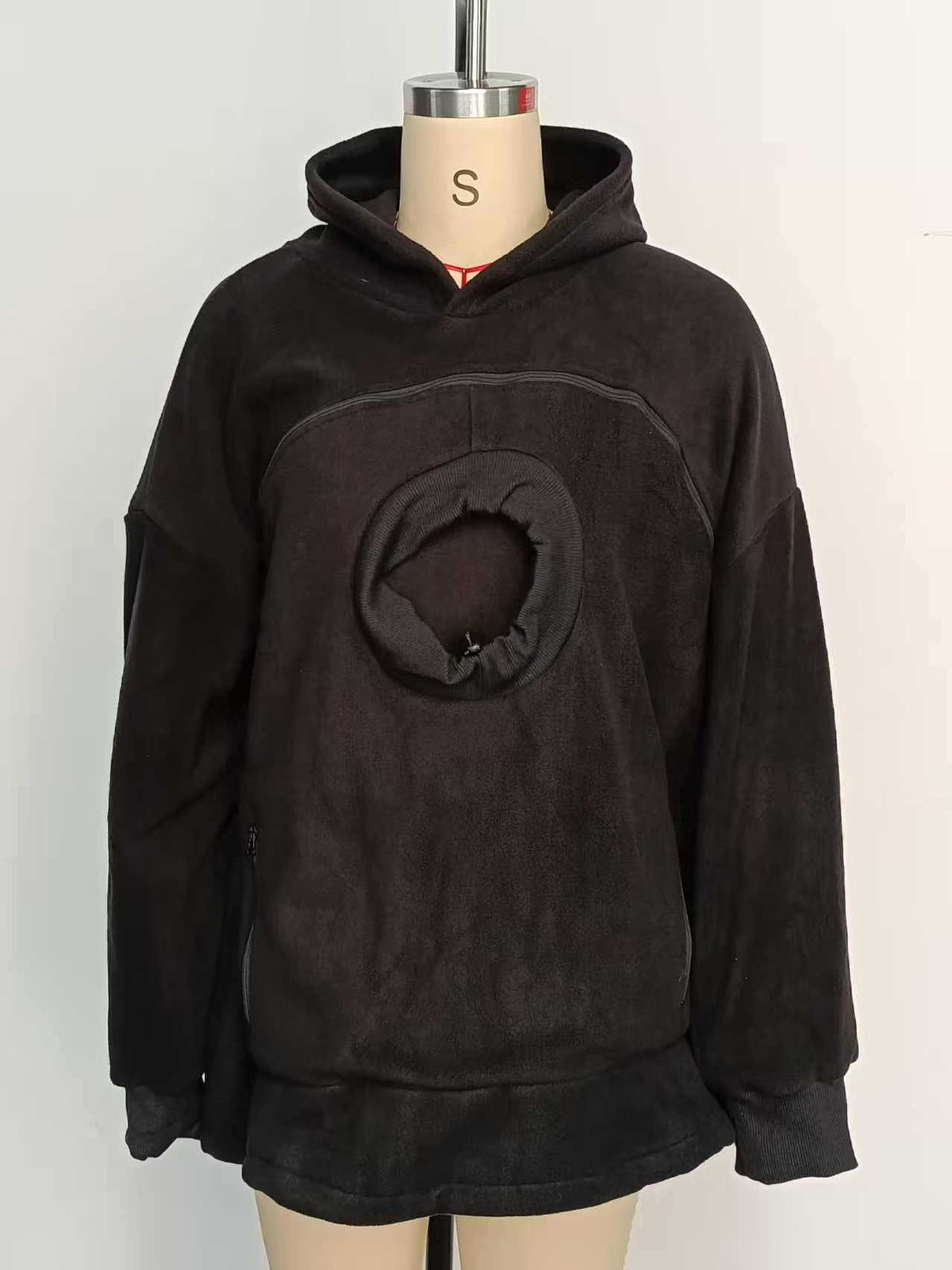 2025 New European and American Polar Fleece Pet-In-One Men's and Women's Trendy Hooded Loose Casual Warm Sweatshirt
